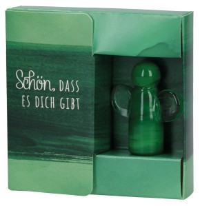 Engelfigur aus Glas - Schön, dass es dich gibt