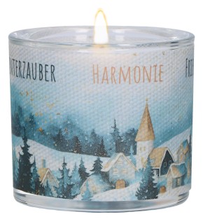 Windlicht aus Glas - Winterzauber