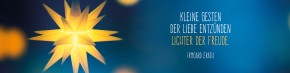 Windlicht aus Glas - Lichter der Freude