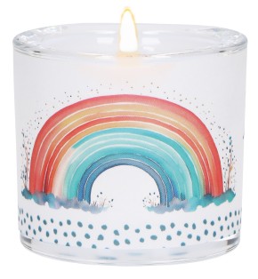 Glaswindlicht zur Erstkommunion - Jesus begleitet dich auf deinem Weg