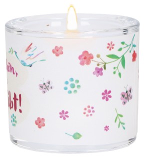 Glaswindlicht zur Erstkommunion - Es ist so schön, dass es dich gibt