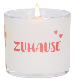 Windlicht aus Glas - Zuhause
