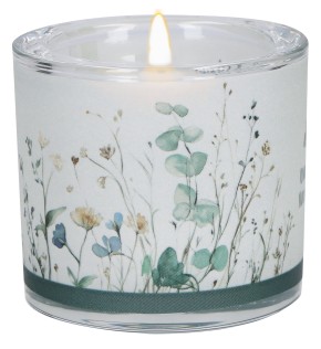 Glaswindlicht zur Trauer - Wo Trauer ist, da ist auch Liebe