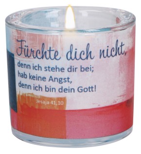 Windlicht aus Glas - Jahreslosung 2027