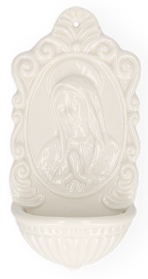 Weihwasserbecken aus Porzellan Maria
