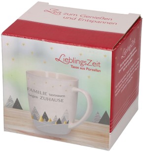 "Winterzeit" - Tasse aus Porzellan