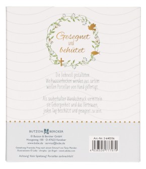 Weihwasserbecken aus Porzellan - Gesegnet & behütet