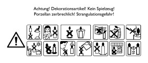 Porzellanhaus mit Draht zum Aufhängen - Engel