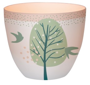 Windlicht aus Porzellan - Glück und Segen