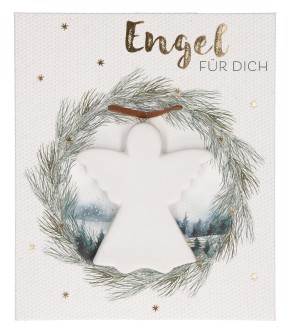 Anhänger aus Porzellan - Engel für dich