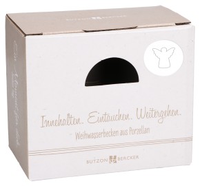 Weihwasserbecken aus Porzellan - Engel