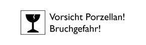 Porzellantafel zum Aufstellen - Augenblicke genießen