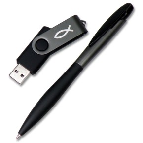 Kugelschreiber & USB-Stick-Set