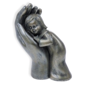 Skulptur - Hand mit Kind, 10 cm