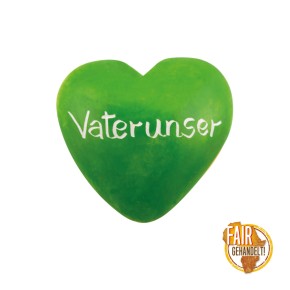 Taschenherz aus Speckstein - Vaterunser