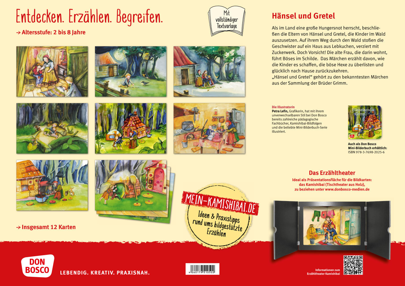 Hänsel und Gretel. Kamishibai Bildkartenset