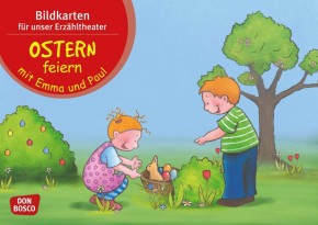 Ostern feiern mit Emma und Paul, Kamishibai Bildkartenset