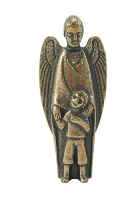 Figur Schutzengel mit Kind