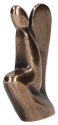 Bronzefigur - Engel hockend