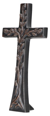 Stehkreuz aus Bronze - Baum des Lebens