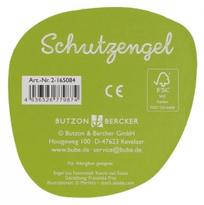 Engelfigur aus Metall - Schutzengel