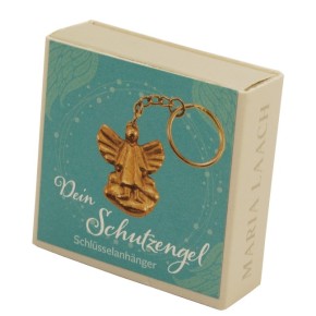 Schlüsselanhänger Engel auf Wolke, in Schachtel "Dein Schutzengel"