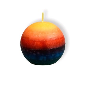 Regenbogenkerze Kugel