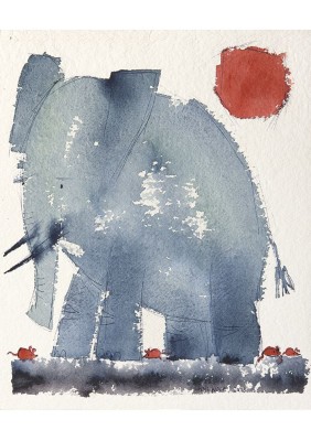 Elefant mit Mäusen