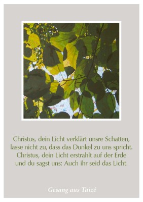 Christus, dein Licht