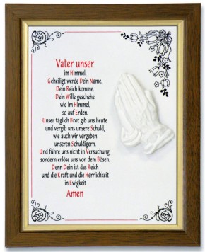 Keramikfliese - Vater unser