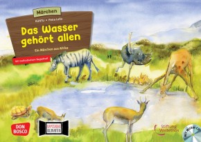 Das Wasser gehört allen. Ein Märchen aus Afrika, m. Audio-CD. Kamishibai Bildkartenset, m. 1 Beilage