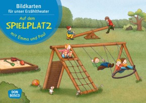 Auf dem Spielplatz mit Emma und Paul. Kamishibai Bildkartenset