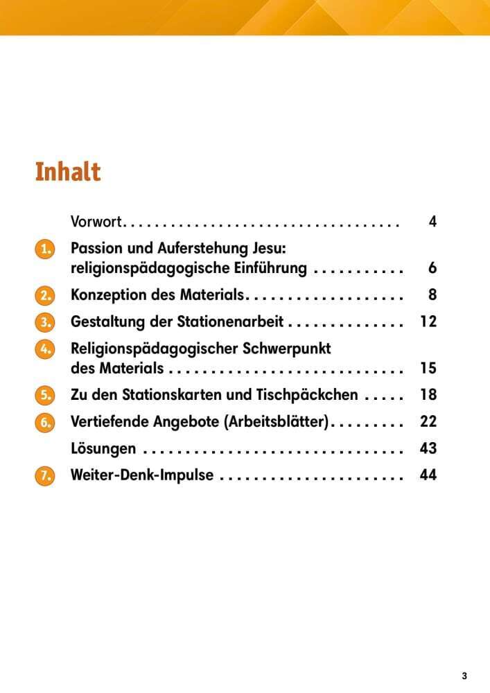 Arbeitsmaterial Grundschule. Stationenlernen Religion: Der Kreuzweg Jesu, m. 1 Beilage