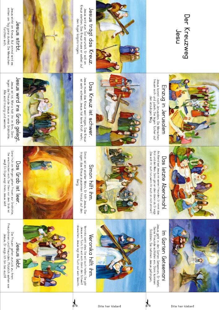 Arbeitsmaterial Grundschule. Stationenlernen Religion: Der Kreuzweg Jesu, m. 1 Beilage