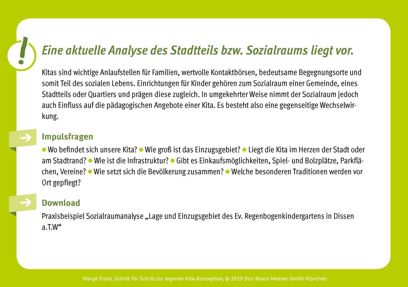 Schritt für Schritt zur eigenen Kita-Konzeption, m. 1 Beilage