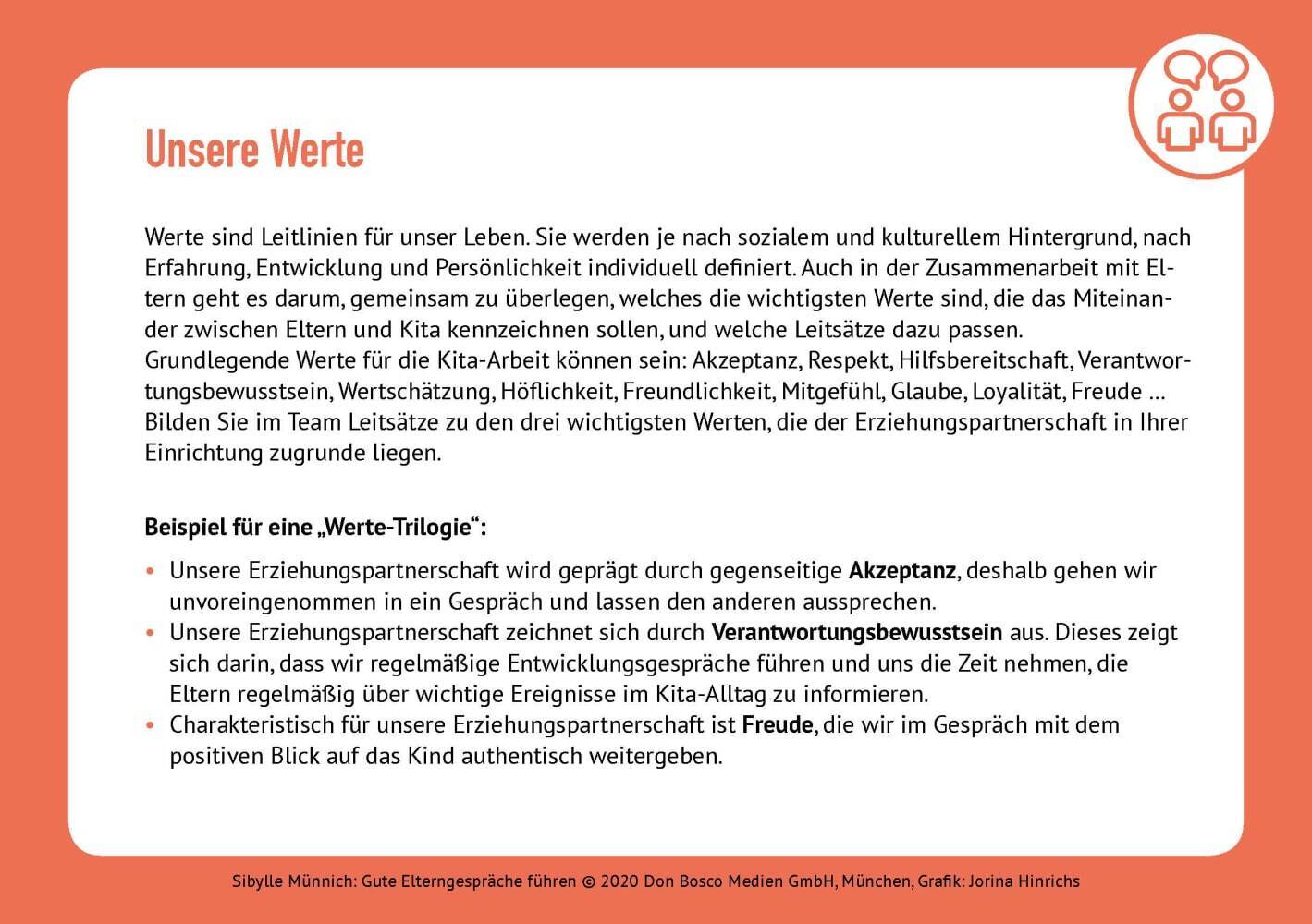 Gute Elterngespräche führen - 44 Methodenkarten für Erzieherinnen, m. 1 Beilage