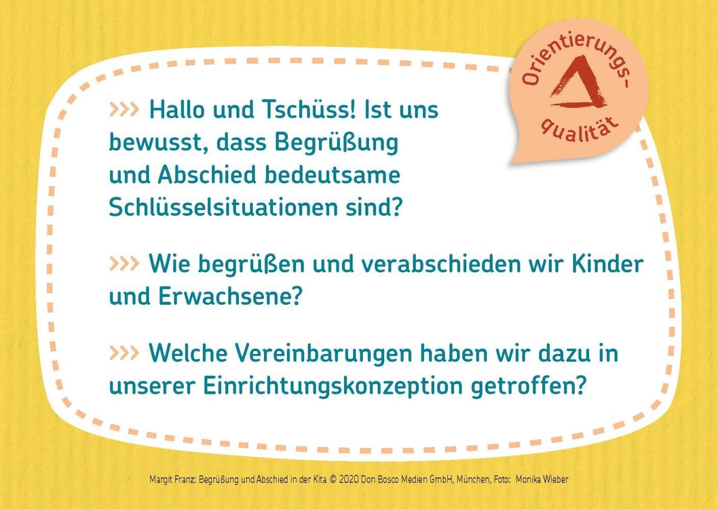 Begrüßung und Abschied in der Kita, m. 1 Beilage