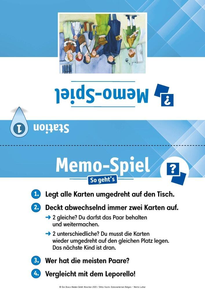 Arbeitsmaterial Grundschule. Stationenlernen Religion: Martin Luther, m. 1 Beilage