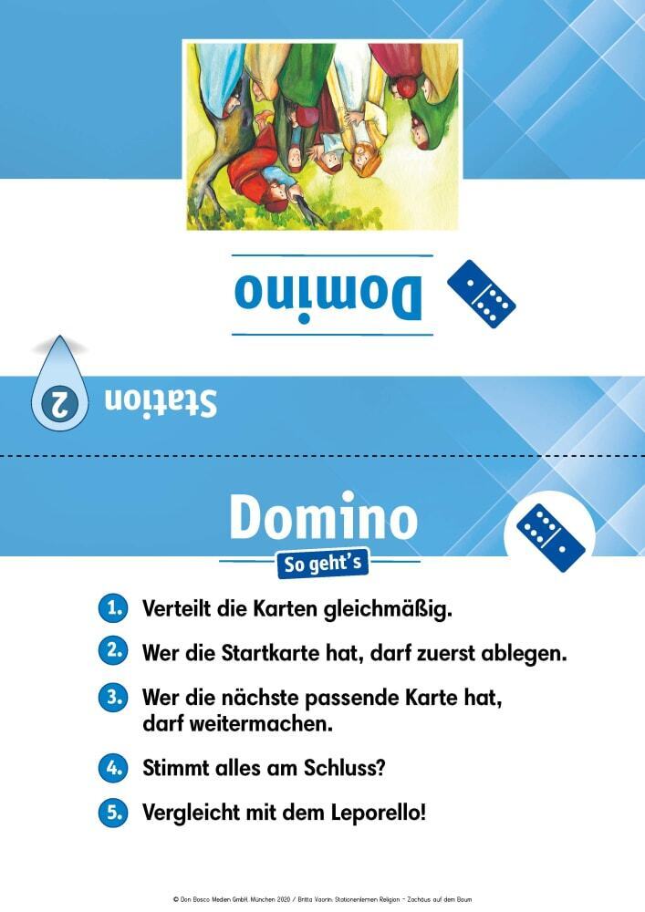 Arbeitsmaterial Grundschule. Stationenlernen Religion: Zachäus auf dem Baum, m. 1 Beilage