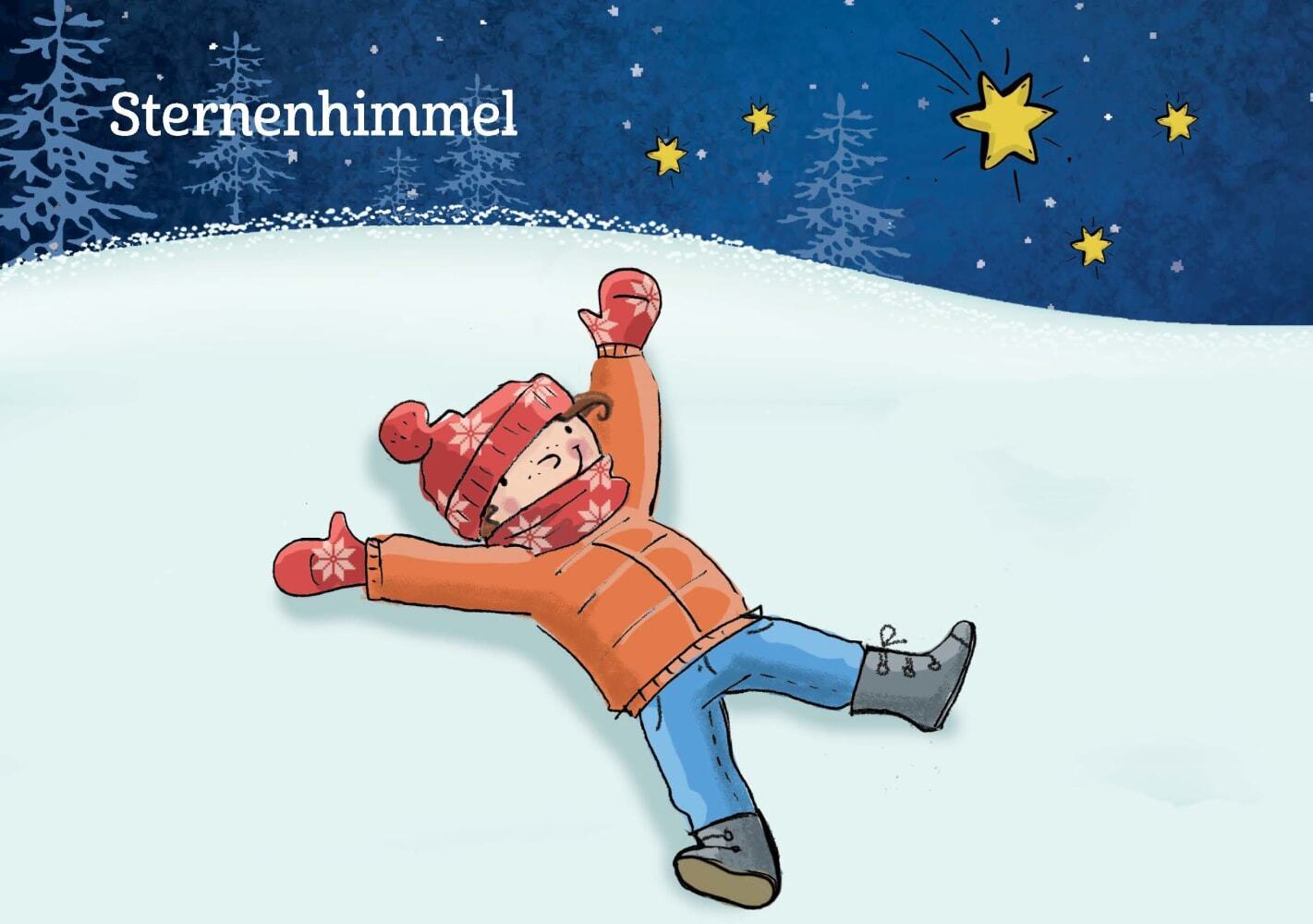 Kinderyoga-Bildkarten zur Winter- und Weihnachtszeit