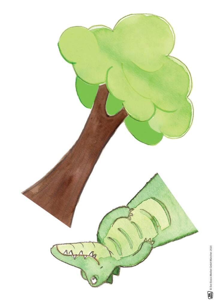 Kasper und das lila Krokodil., m. 1 Beilage