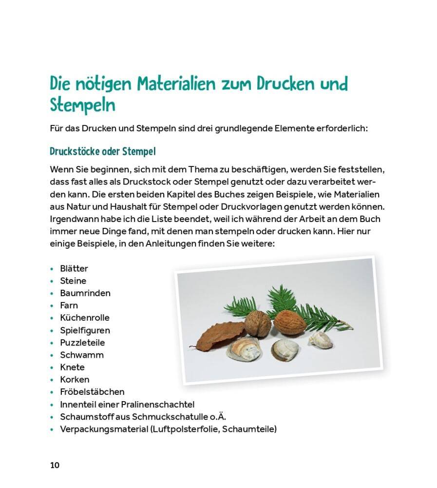 Stempeln und Drucken in der Kita, m. 1 Beilage