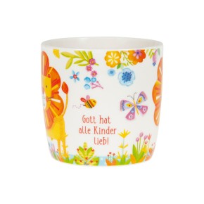 Kindertasse Löwe: Gott hat alle Kinder lieb!