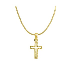 Halskette mit Anhänger Kreuz