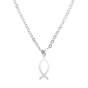 Halskette mit Anhänger "Ichthys"