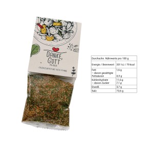 Gusseiserne Pfanne mit Gewürzmischung