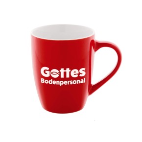 Keramiktasse "Gottes Bodenpersonal"
