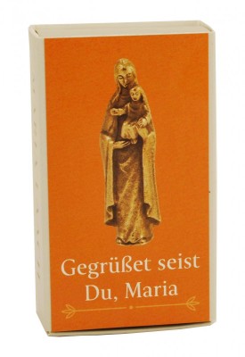 Figur Madonna mit Kind, in Schachtel Gegrüßet seist du, Maria