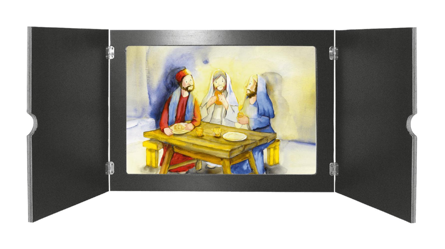Jesus-Geschichten für die Erstkommunion-Vorbereitung. Kamishibai Bildkartenset