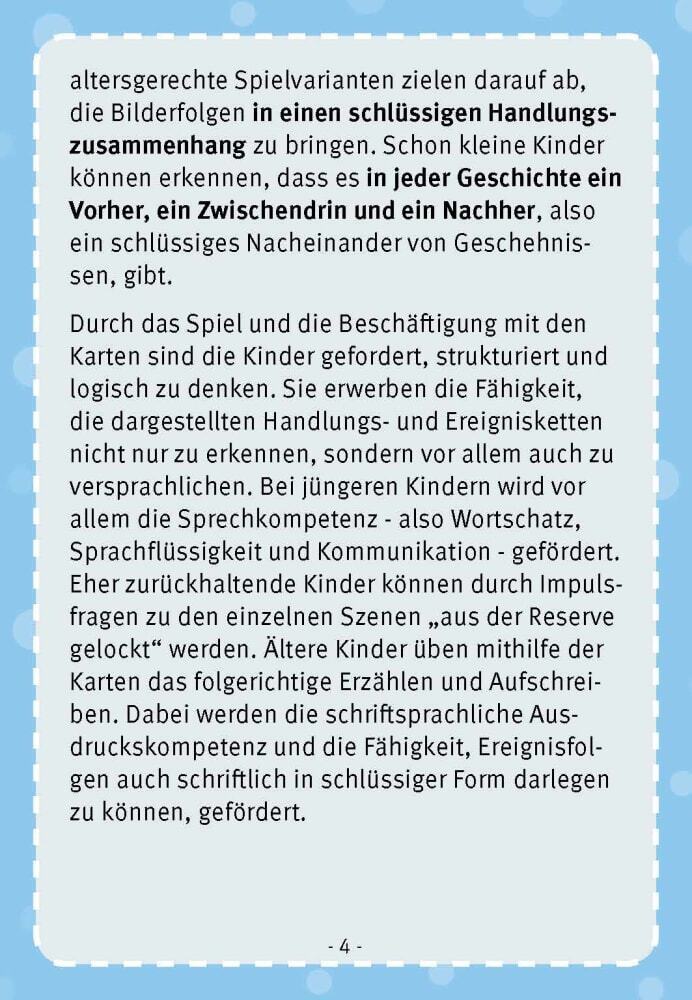 Zuerst, danach, ... und dann?